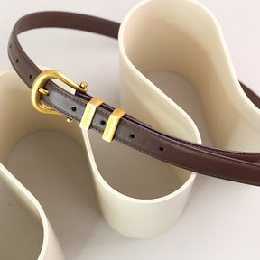 Cinto Fino Feminino Couro Legítimo Donna