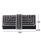 Bolsa Clutch Lia Elegante com Detalhes em Strass Luxo - FANICH
