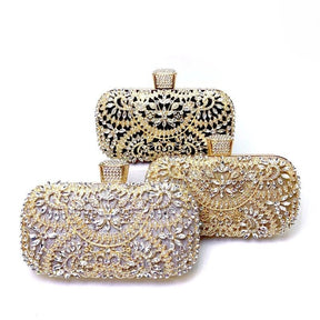 Bolsa Clutch Liag Festa Pedra Brilhante Strass - FANICH