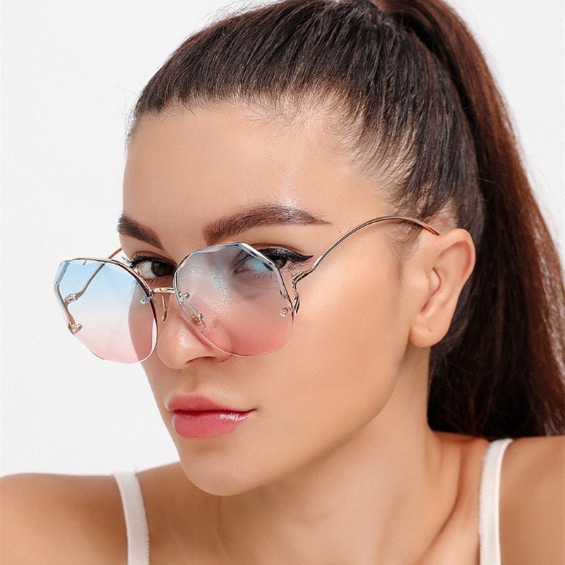 Óculos de Sol Feminino Gradient Chic - FANICH
